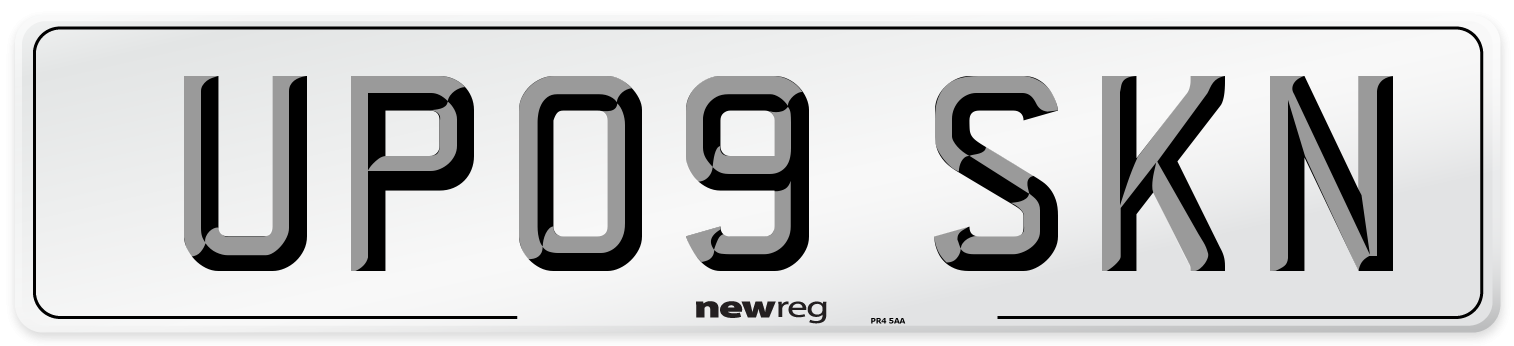 UP09 SKN Number Plate from New Reg